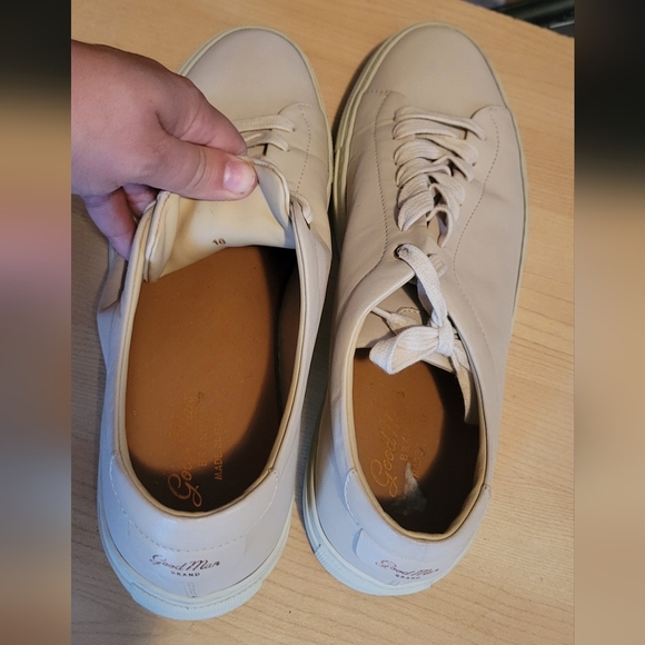 Good Man Brand Legend London Classic Cream Leather Sneakers - Picture 8 of 8
